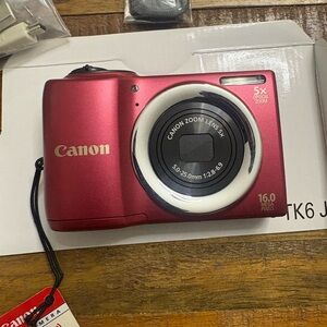 Canon PowerShot A810 Digital Camera - Red Open Box